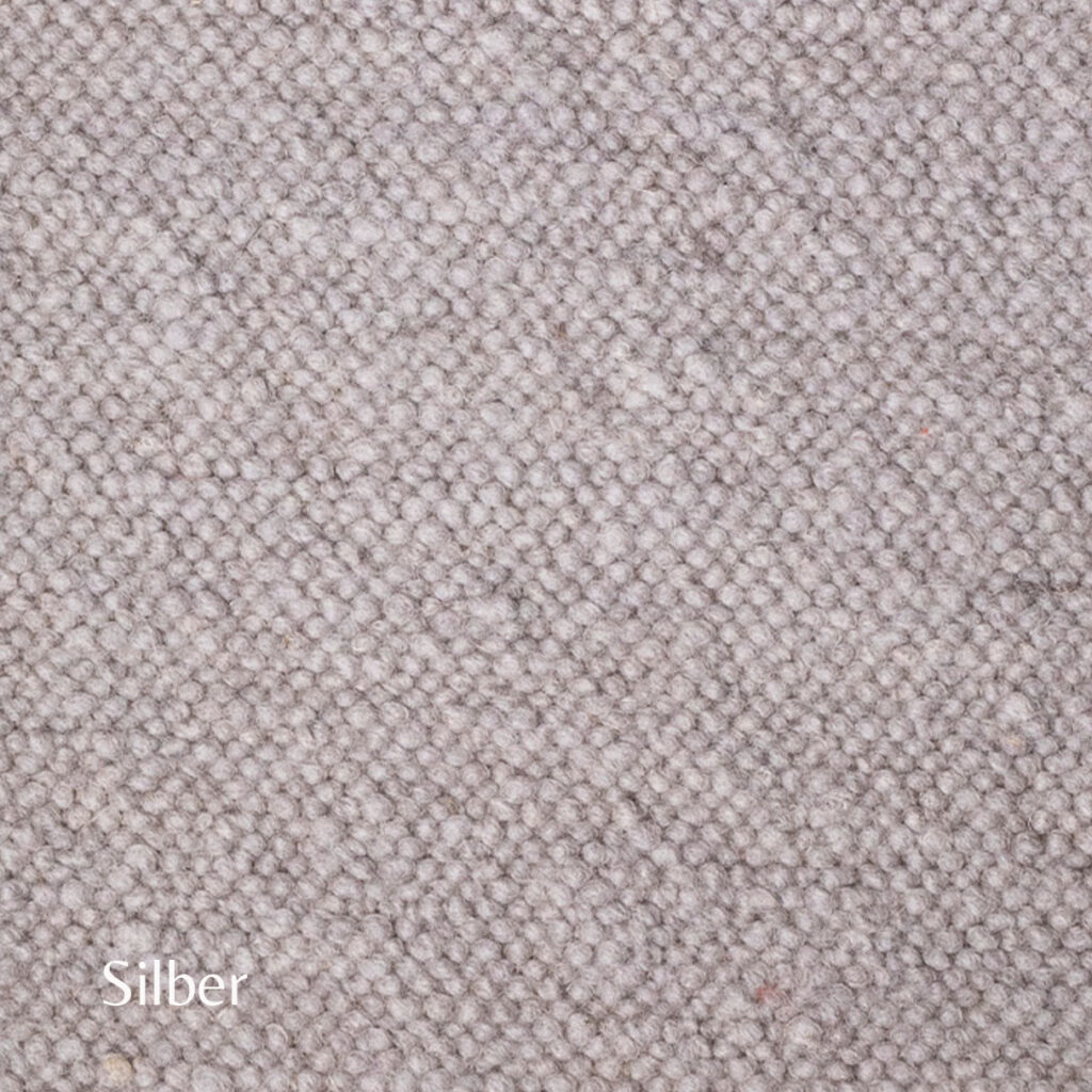 musterfarbe eines teppichs in silber