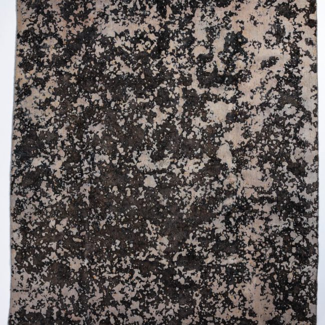 schwarz gemusterter farbenener Persian Art Design Teppich