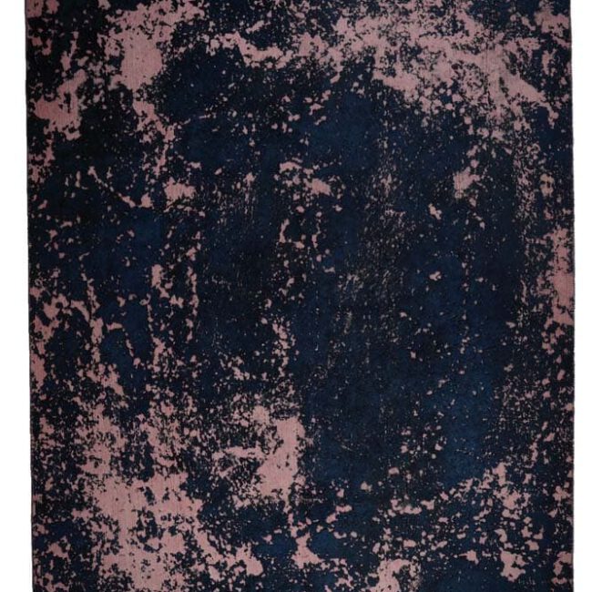 Persian Art Design Teppich mit altrosanem Untergrund und schwarzem Muster
