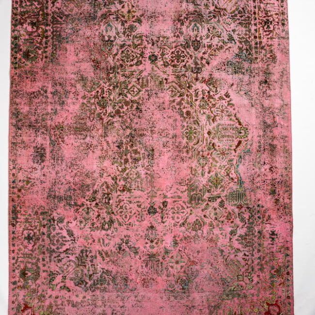 Persian Art Design Teppich mit pastelligem altrosa Muster