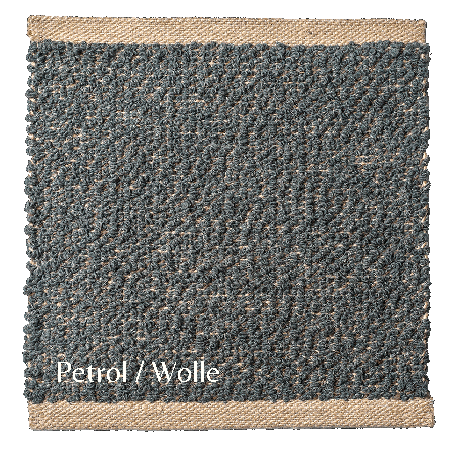 Teppich Muster aus Wolle und Jute