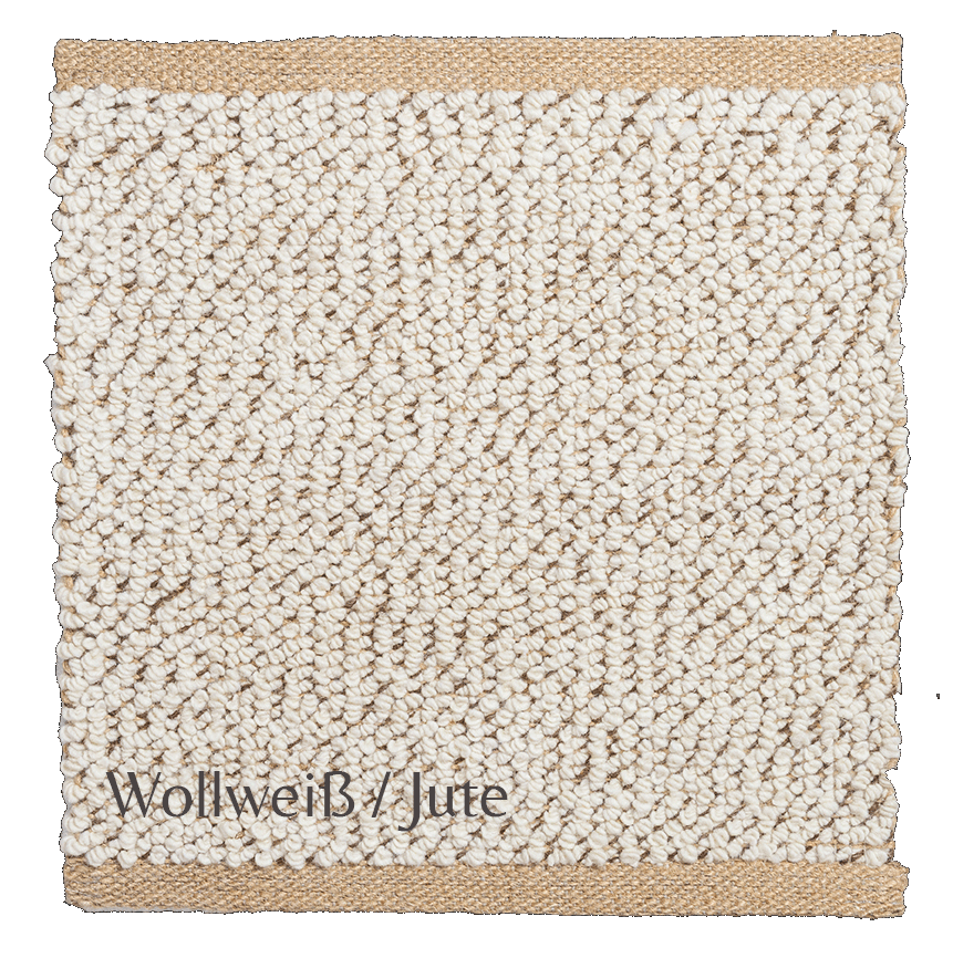 Teppich Muster aus Wolle und Jute